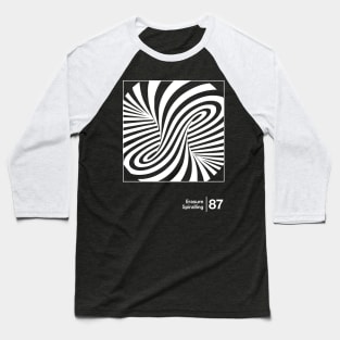 Erasure - Spiralling / Minimal Style Graphic Artwork Baseball T-Shirt